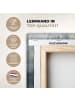 MuchoWow Leinwand bilder Abstrakte Kunst gold grau (BxH)