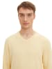 Tom Tailor Pullover Basic V-Neck in Gelb