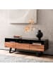 KADIMA DESIGN Lowboard Akazie Massivholz 140x50x40 cm Baumkante TV-Kommode ,