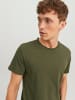 Jack & Jones Basic T-Shirt Rundhals Kurzarm JJEBASHER in Grün