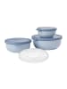 Mepal 4er Set Multischüsseln + Deckel Cirqula 350 + 750 + 1250 ml in Nordic Blue