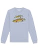 wat? Apparel Sweatshirt Gnome Footprint in Serene Blue