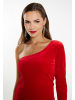 faina One Shoulder Minikleid in Rot
