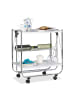 relaxdays Servierwagen in Weiß - (B)68 x (H)68,5 x (T)40,5 cm