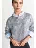 Rich & Royal Strickpullover in silber - 0001