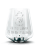 Mr. & Mrs. Panda Gravur Glas Schwein Glühwein mit Spruch in Transparent