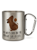 Mr. & Mrs. Panda Tasse Hund Keks mit Spruch in Silber