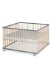 Sämann Sämann Laufgitter mit Matratze Cloud Air & Schlupfsprossen grau/natur Premium