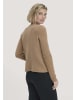 Hessnatur Strick Pullover Regular in dunkles camel