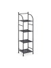relaxdays Standregal in Schwarz - (B)33 x (H)115 x (T)28 cm