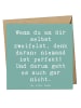 Mr. & Mrs. Panda Grußkarte Spruch Zweifel an sich selbst mit Spruch in Meeresbrise