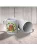 Mr. & Mrs. Panda Kaffeetasse Bär König mit Spruch in Grau Pastell