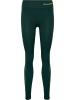 Hummel Hummel Leggings Hmlmt Yoga Damen Atmungsaktiv Schnelltrocknend Nahtlosen in DEEP TEAL/SULPHUR SPRING