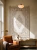 KADIMA DESIGN ERESMA Kurzflorteppich Creme 80x150 Orientalisch Polyester Wohnzimmer in Creme