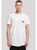 F4NT4STIC Long Cut T-Shirt Sweden Schweden Flagge in weiß
