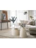 home24 home24 Couchtisch 2er-Set aus Keramik und Metall in Cremeweiß - 112 x 44 x 87 cm in Creme