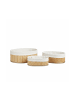 relaxdays 6 x Regalkorb in Natur - (B)32 x (H)12,5 x (T)22 cm
