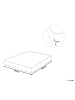 Beliani Bettlaken HOFUF in Beige - (W) 140 x (H) 25 x (L) 200 cm