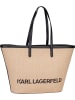 Karl Lagerfeld Shopper K/Essential Raffia 241W3027 in Natural