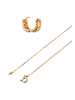 faina Women Jewelry Set in gold rose silver