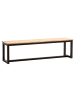KADIMA DESIGN Esszimmerbank 120x40x45 cm Massivholz Metall Loft-Style,