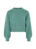 DreiMaster Damen Grobstrickpullover in MINT GRÜN