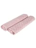 roba Puck- & Stilltuch Lil Planet 2er Set  rosa/mauve, Bio-Baumwolle