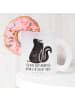 Mr. & Mrs. Panda Glas Stinktier Sitzen mit Spruch in Transparent
