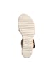Tamaris Sandalen mit Keilabsatz und Klettverschluss Braun