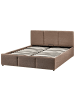 Beliani Doppelbett BOUSSE in Beige - (W) 151 x (H) 79 x (L) 219 cm