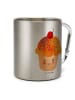 Mr. & Mrs. Panda Outdoor Tasse Cupcake ohne Spruch in Silber