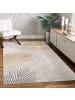 KADIMA DESIGN Teppich Kurzflor Blätter Wohnzimmer in Gold