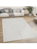 KADIMA DESIGN Teppich Kurzflor Struktur Wohnzimmer in Creme