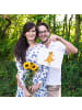 Mr. & Mrs. Panda Deko Schild Fuchs Blumen ohne Spruch in Weiß