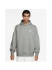 Nike Sweatshirt con capucha in DK GREY HEATHER/LT SMOKE GREY/WHITE