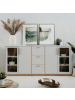CALICOSY Sideboard SPLIT in Grau - (W) 204  x (H) 94  x (L) 40  cm