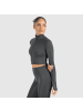 SMILODOX Crop Jacke Nilai in Anthrazit