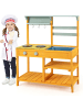 COSTWAY Matschküche Kinder Outdoor in Orange