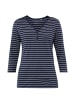 Finn Flare Langarmshirt Streifen in dark blue
