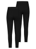 Stitch & Soul 2er-SET Rippenstrick Leggings für gemütliche Outfits in Schwarz-Schwarz