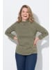 Ulla Popken Langarmshirt in dunkel khaki