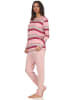 NORMANN Pyjama langarm Blockstreifen - 53501 in beere