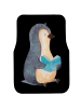 Mr. & Mrs. Panda Fußmatte Auto Pinguin Buch ohne Spruch in Schwarz