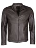 Mustang Lederjacke Max in dunkelbraun