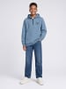 Petrol Industries Melierter Hoodie mit kurzem Reißverschluss Ironpark in Blau