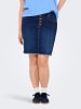 ONLY Carmakoma Jeansrock in Dark Blue Denim
