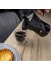 Intirilife Espressokocher Aluminium 3 Tassen Mokka-Kanne 160 ml Kaffeebereiter in Schwarz
