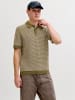 Jack & Jones Gestricktes Polo in Martini Olive