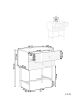 Beliani Nachttisch COVENTRY in Schwarz - (W) 48 x (H) 59 x (L) 32 cm
