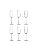 Butlers 6x Sektgläser 250ml WINE & DINE in Transparent